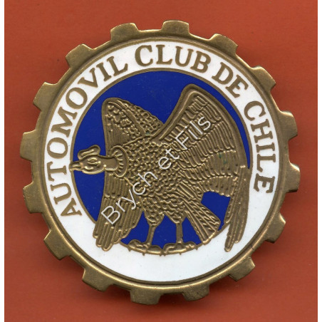 BADGE AUTOMOBILE "AUTOMOBILE CLUB DE CHILE"