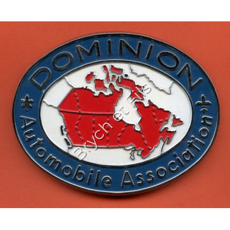 BADGE AUTOMOBILE "DOMINION AUTOMOBILE ASSOCIATION"