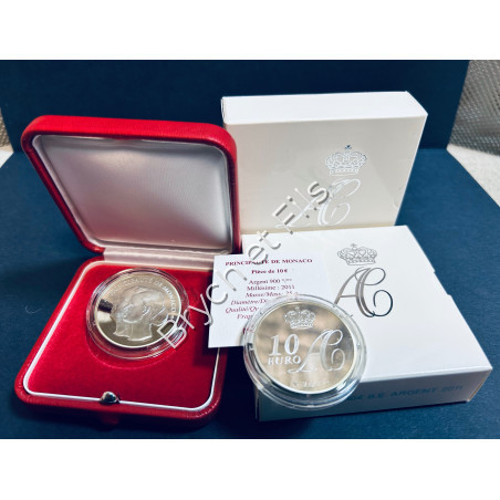 Monaco 2011 BE 10€ argent mariage S.A.S.Albert II et melle Charlène Wittstock