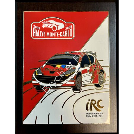 1999 MONACO BADGE/PLAQUE CALANDRE EMAILLE 67e RALLYE MONTE CARLO