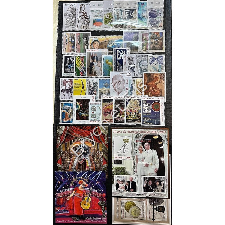 Année 2021 XX Monaco N°3260 à 3307