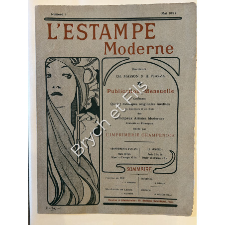 L'ESTAMPE MODERNE   mai 1897  Alphonse MUCHA