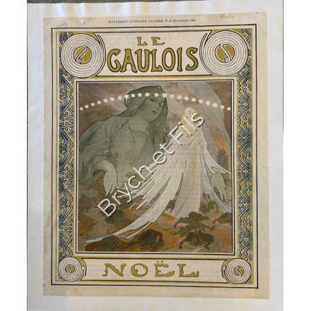"Le Gaulois"  "Noël"  1896  Alphonse MUCHA