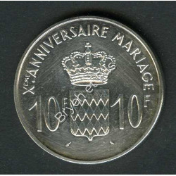 10 FRANCS DE MONACO EN ARGENT 1966