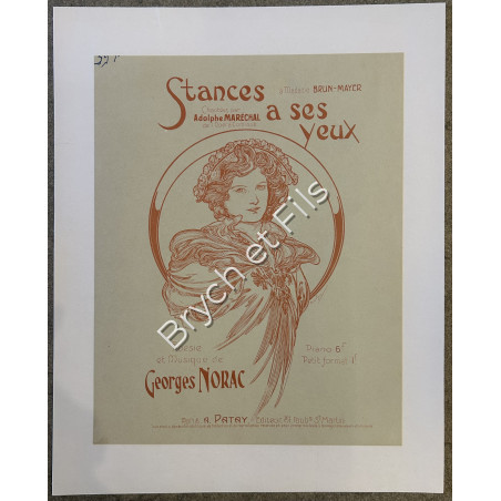 "STANCES A SES YEUX" Alphonse MUCHA