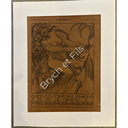 "COCORICO"novembre 1900   Alphonse MUCHA