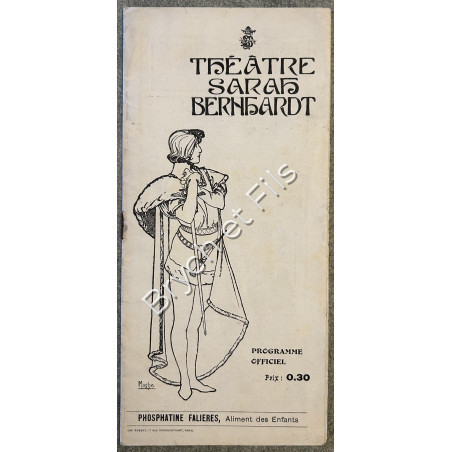 "Théâtre Sarah Bernhardt"  Programme Alphonse MUCHA