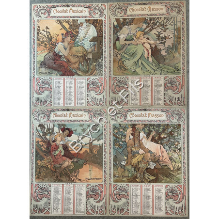 "CHOCOLAT MASSON"  Chocolat Mexicain A.MUCHA