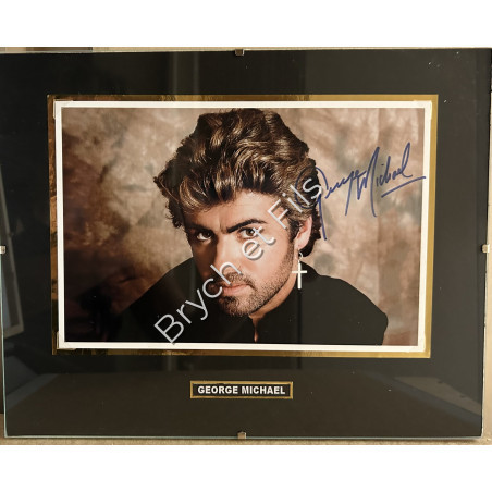 "GEORGE MICHAEL" Photo Dédicacée