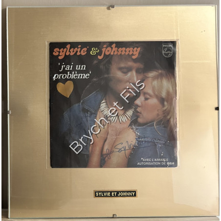 Vinyle "Sylvie et Johnny" pochette dédicacée