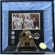 "APOLLO XI- LUNAR MODULE EAGLE"  photo  dédicacée et objets avec certificat  VENDU      