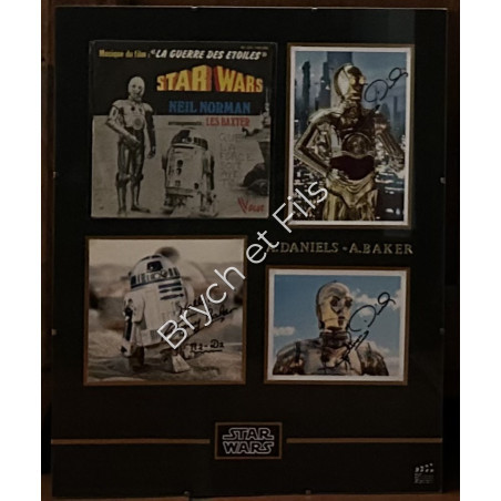 "STAR WARS" vinyle et photos dédicacées