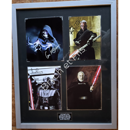"STAR WARS" 4 photos dédicacées