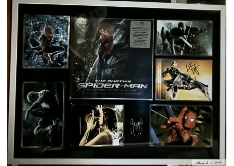 "SPIDERMAN/THE AMAZING"     Vinyle et 6 photos dédicacées  