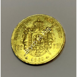 1869 A PIECE 100 FRANCS NAPOLEON III  OR