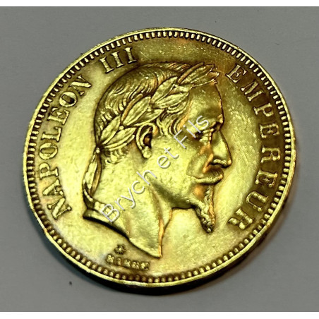 1868 A PIECE 100 FRANCS NAPOLEON III  OR