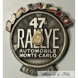 1979 MONACO BADGE ENAMELLED PLAQUE 47th RALLY MONTE CARLO