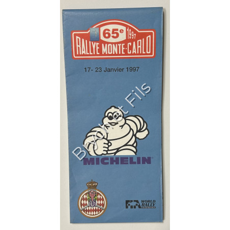 1997 carte Michelin  Rallye de Monte-Carlo
