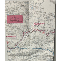 1997 carte Michelin  Rallye de Monte-Carlo
