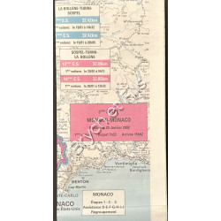 2002 carte Michelin  Rallye de Monte-Carlo