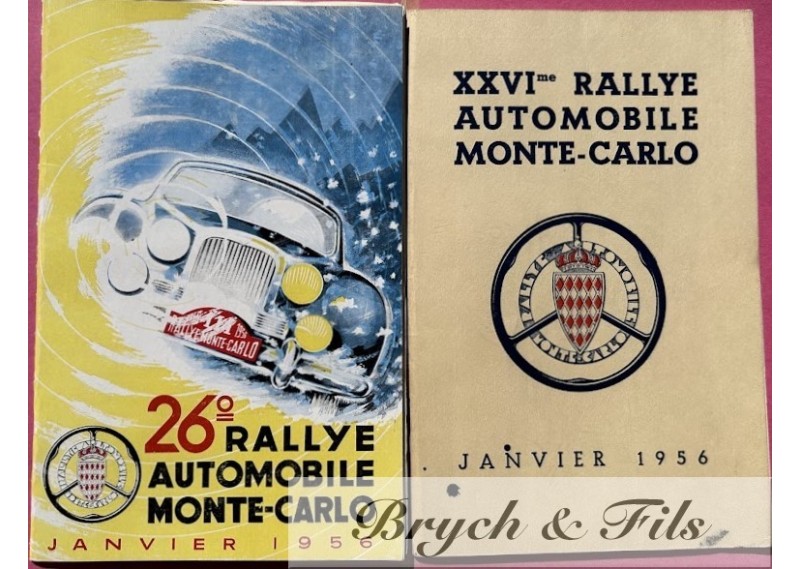 1956-Programme et règlement Rallye Monte-Carlo