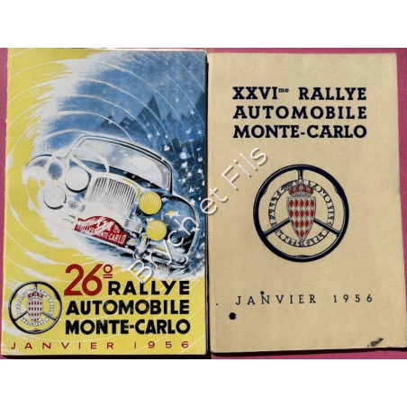 1956-Programme et règlement Rallye Monte-Carlo