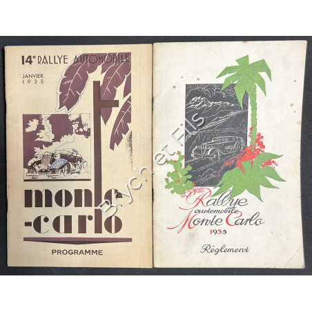 1935-Programm-Regulations Rallye Monte-Carlo