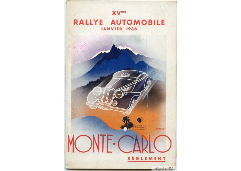 1936-Règlement Rallye Monte-Carlo