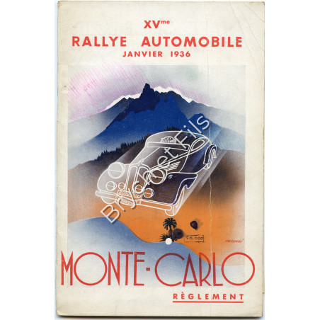 1936-Règlement Rallye Monte-Carlo