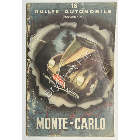 1937- Regulations Rallye Monte-Carlo