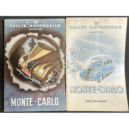 1937  16ème RALLYE MONTE-CARLO- Programme et Règlement