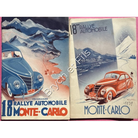 1939   RALLYE MONTE-CARLO- Programme et Règlement