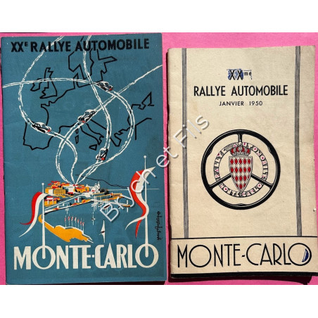 1950   RALLYE MONTE-CARLO- Programme et Règlement