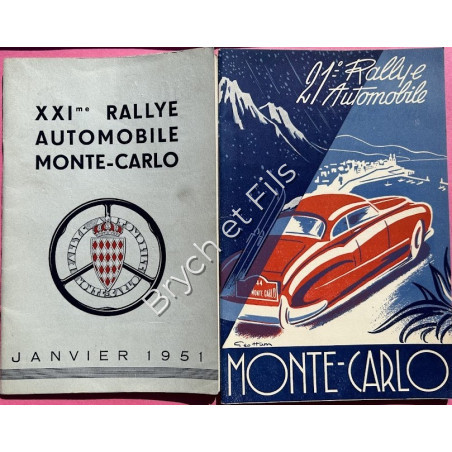 1951- Program and Regulations Rallye Monte-Carlo