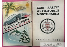 1953  RALLYE MONTE-CARLO- Programme et Règlement
