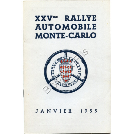 1955-Règlement Rallye Monte-Carlo