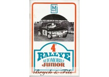 1969-Regulations Fourth Junior Rallye Monte-Carlo