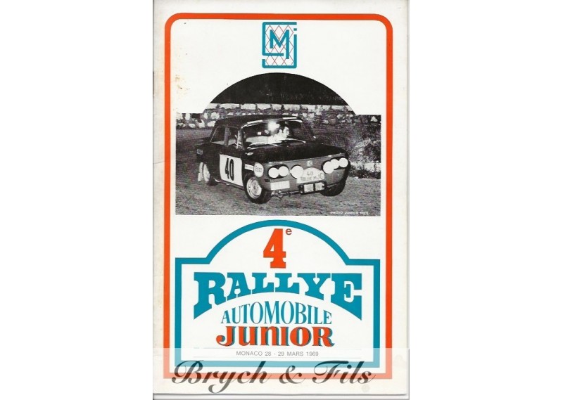 1969-Règlement 4ème Rallye Junior Monte-Carlo