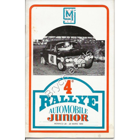 1969-Regulations Fourth Junior Rallye Monte-Carlo
