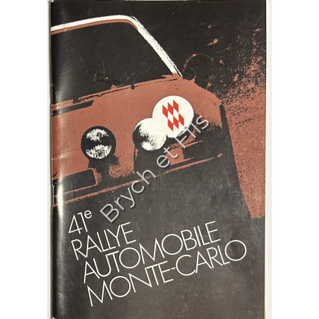 1960 Program Monte-Carlo Rallye