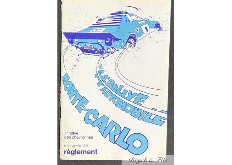 1976 Regulations Rallye Monte-Carlo