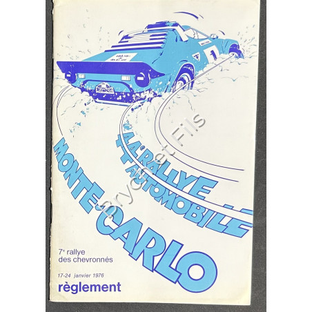 1976 Regulations Rallye Monte-Carlo