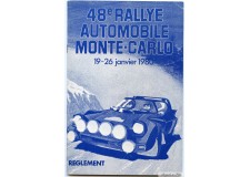 1980 Réglement du  RALLYE de MONTE-CARLO