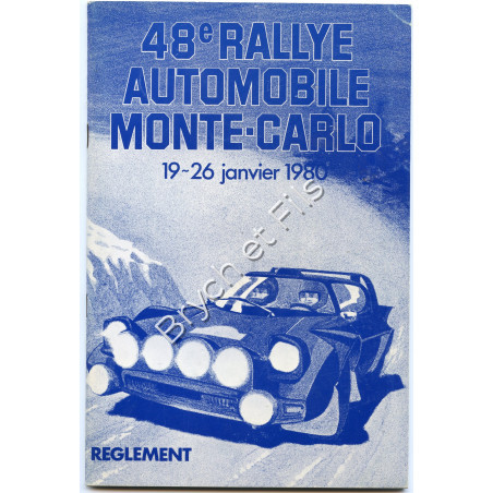 1980 Regulations Monte-Carlo Rallye