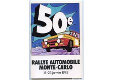 1982 Programme du 50ème RALLYE de MONTE-CARLO