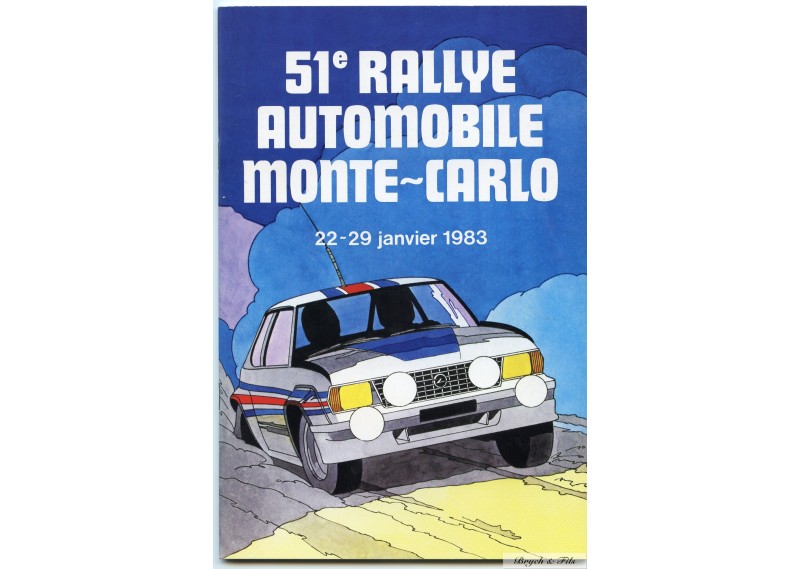 1983 Programme du 51ème RALLYE de MONTE-CARLO