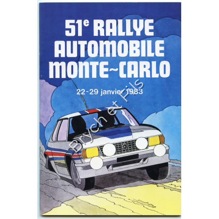 1983  Program Rally Monte-Carlo