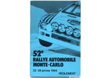 Règlement Rallye Monte-Carlo  1984