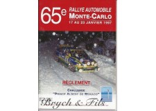 1997 Réglement  RALLYE de MONTE-CARLO 