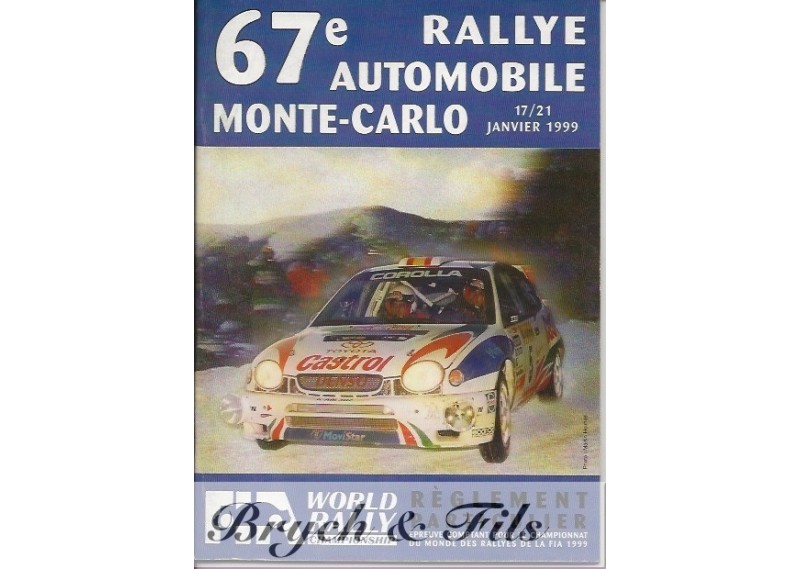 1999 Regulations Monte-Carlo Rallye 